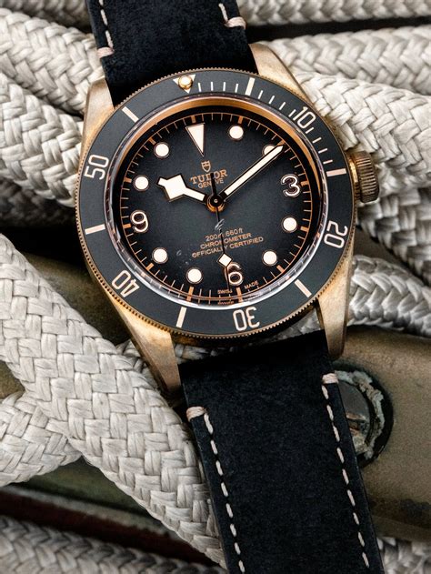 tudor black bay bronze replica|tudor black bay bronze 43mm.